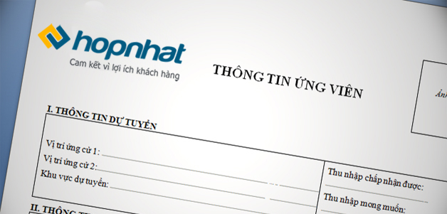 Mẫu hồ sơ ứng viên, Hồ sơ tuyển dụng